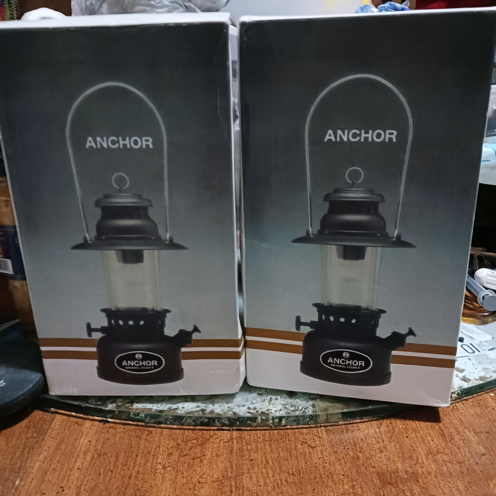 Chor Anchor Lantern Set in Black and Gray
